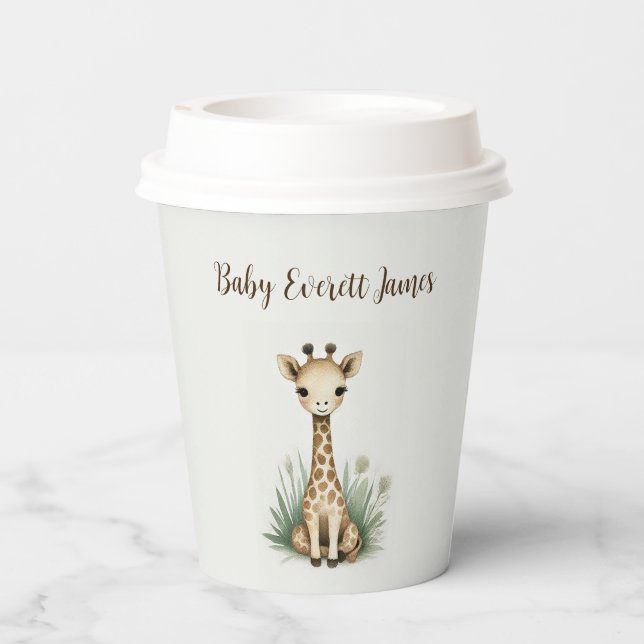 Ein kleiner Wilder Pappbecher (Rückseite)