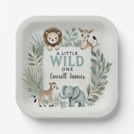 Ein kleiner Wilder Pappteller