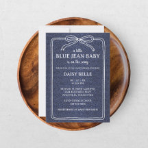 Ein kleines Baby im blauen Jeans-Look - Baby Showe