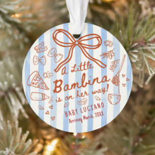Ein kleines Bambina-Acrylgehänge Ornament