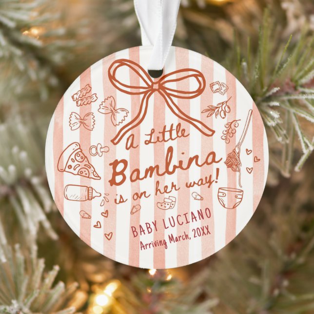 Ein kleines Bambina-Acrylgehänge  Ornament (Baum)