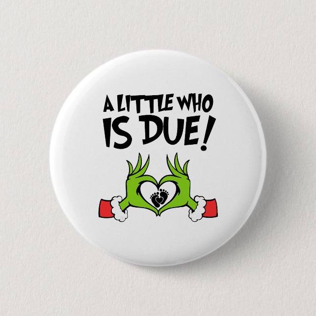 Ein kleines bisschen ist fällig T-Shirt Weihnachte Button (Vorderseite)