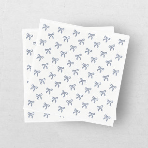 Ein kleines blaues Jeans-Baby Blaue Kokette Schlei Serviette