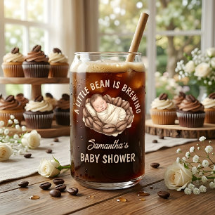 Ein kleines Bohne braut Kaffee Baby Shower Favor Dosenglas