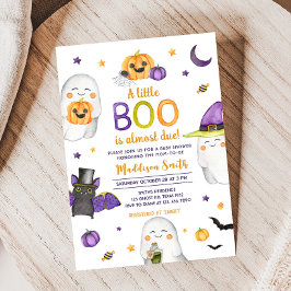 Ein kleines Boo Ghost Halloween Kinderdusche Einladung