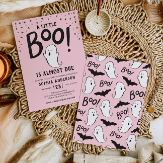 Ein kleines Boo Halloween Baby Sprinkle Einladung