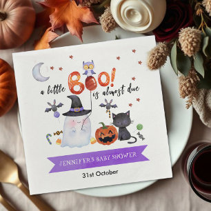 Ein kleines Boo Halloween Babydusche Napkins Serviette