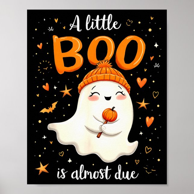 Ein kleines Boo ist bald fällig werdende Mutter Ha Poster (Vorne)