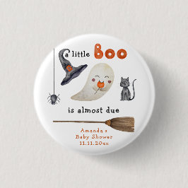 Ein kleines Boo ist fast schon wegen Babydusche Button