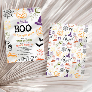 Ein kleines Boo kommt bald - Gruselige Babyparty Einladung