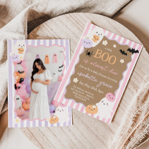 Ein kleines Boo kommt bald - Halloween-Baby-Party Einladung