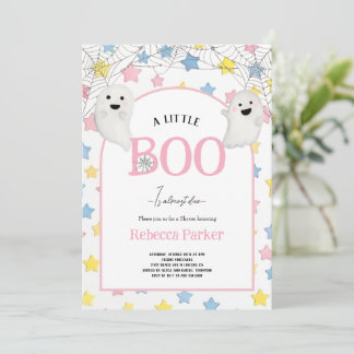 Ein kleines Boo kommt bald Mädchen Baby Shower Par Einladung