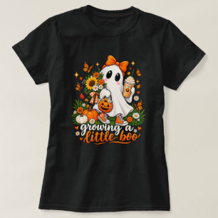 Ein kleines Boo süßes Halloween-Gespenst wächst He T-Shirt
