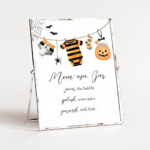 Ein kleines Boo-Wäscheleine-Mom-Osa-Schild Poster