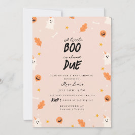 Ein kleines Boot fast fällig Babydusche Einladung