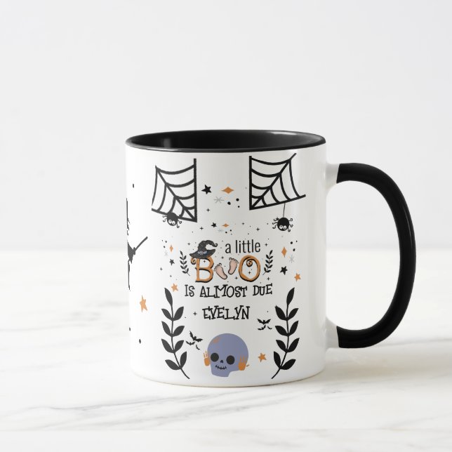 ein kleines Boot fast zu Halloween Tasse (Rechts)