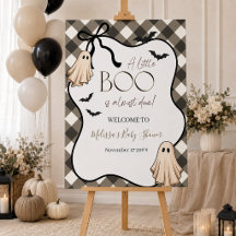 Ein kleines Buh-Halloween-Baby-Shower-Willkommen