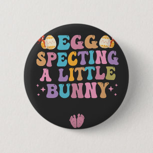 Ein kleines Bunny Oaster Pregnancy Geschenk Button