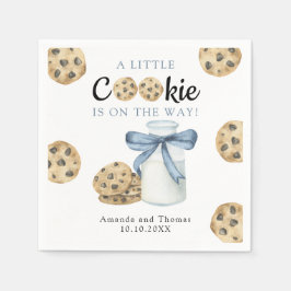 Ein kleines Cookie ist auf dem Weg Babydusche Serviette