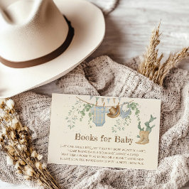 Ein kleines Cowboy-Baby-Duschbuch für Baby Begleitkarte