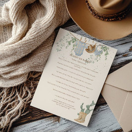 Ein kleines Cowboy Baby Duschspiel