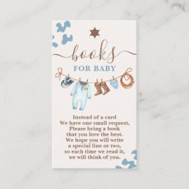 Ein kleines Cowboy Baby Shower Books for Baby Begleitkarte