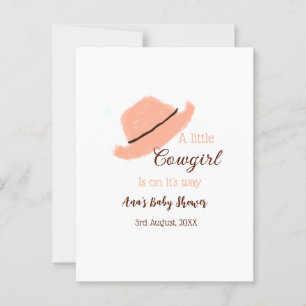 Ein kleines Cowgirl ist auf dem Weg dorthin, wie o Postkarte