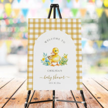 Ein kleines Duckling ist auf dem Weg Duckkissendus