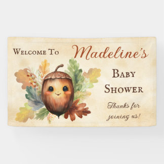 Ein kleines Eichel-Fall-Baby-Shower-Willkommenssch Banner