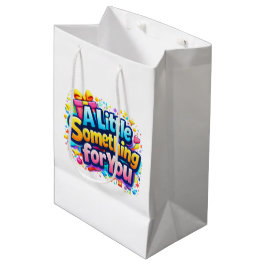 Ein kleines Geschenk für Dich – Hübsche bunte Gabe Mittlere Geschenktüte