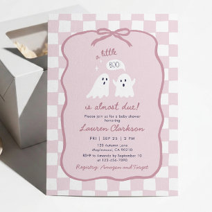 Ein kleines Gespenst kommt bald Baby Shower Einlad Einladung