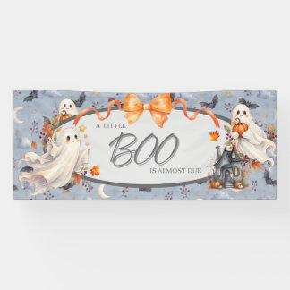Ein kleines Gespenst kommt bald - Halloween-Baby-B Banner