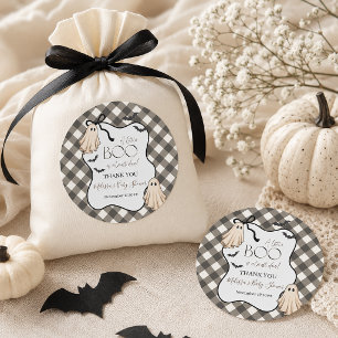 Ein kleines Gespenst kommt bald - Halloween-Baby-P Runder Aufkleber