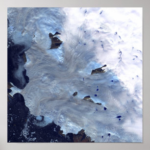 Ein kleines Gletscherfeld umgibt Baffin Bay Poster