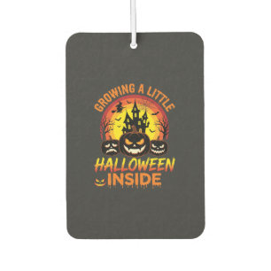 Ein kleines Halloween in einem verlassenen Kürbis Autolufterfrischer