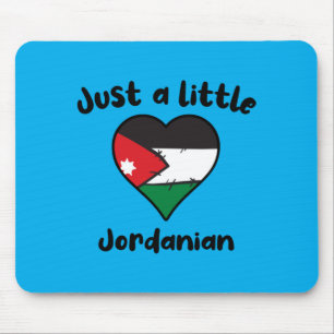 Ein kleines jordanisches süßes jordanisches Flagge Mousepad