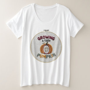 Ein kleines Kürbis Herbst Schwangerschaft wachsen  Große Größe T-Shirt