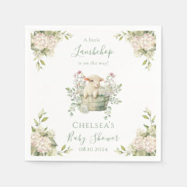 Ein kleines Lambchop-Baby-Duschkopf Serviette