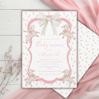 Ein kleines Lammchop rosa Lämmer Schafe Baby-Einla