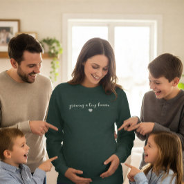 "ein kleines menschlein großziehen" süße Schwanger Sweatshirt