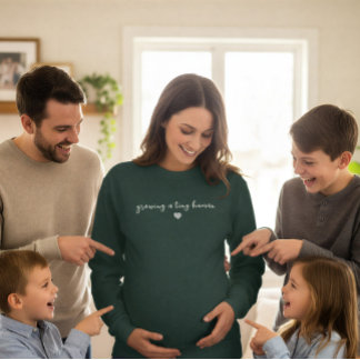 "ein kleines menschlein großziehen" süße Schwanger Sweatshirt