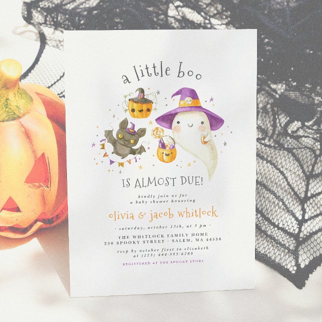 Ein kleines Niedliches Halloween Thema Fall Baby D Einladung (Von Creator hochgeladen)