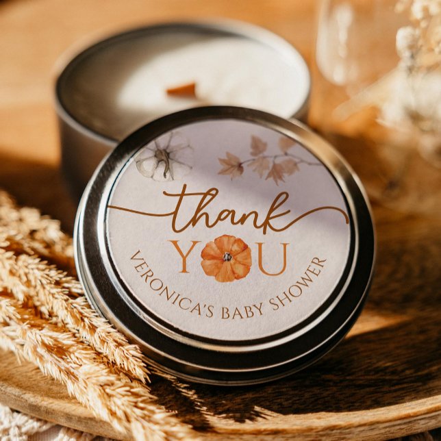 Ein kleines Pumpkin Baby Dusche Danke Stickers (Von Creator hochgeladen)