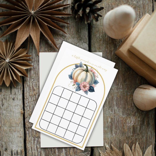 Ein kleines Pumpkin Herbst Floral Bingo Spiel (Von Creator hochgeladen)