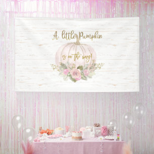 Ein kleines Puppen Baby Duschmädchen Banner