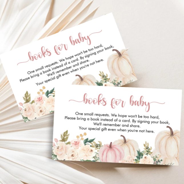 Ein kleines Puppkin-Baby-Duschbuchlein Begleitkarte (Von Creator hochgeladen)