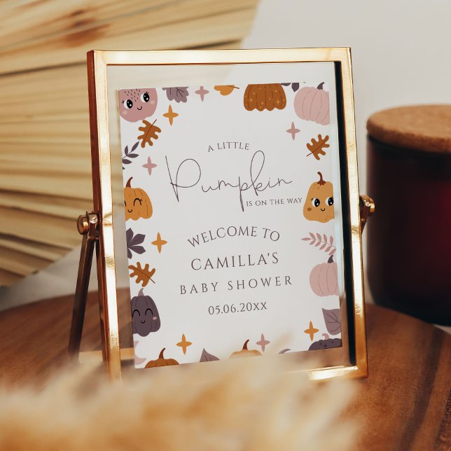 Ein kleines Puppkin Baby Dusche Willkommen Poster (Von Creator hochgeladen)