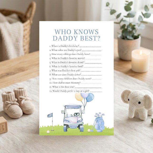 Ein kleines Putter-Golf-Shower-Wer-kennt-Daddy-Spi (Golf Baby Shower Who Knows Daddy Best Game)