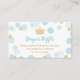 Ein kleines Raffelticket für das Prince Baby Duwer Begleitkarte