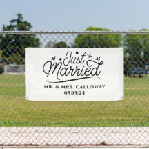 Ein kleines Retro-Banner, nur verheiratet